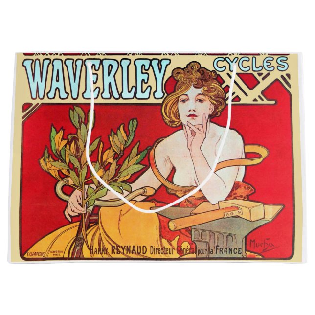 Cycles Waverley, Mucha Große Geschenktüte (Vorderseite)