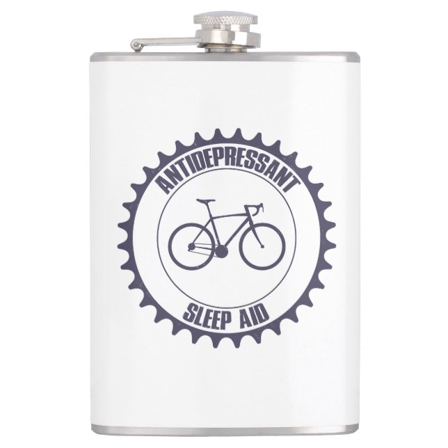 Cycling Antidepressivum, Schlafhilfe Flachmann (Vorderseite)