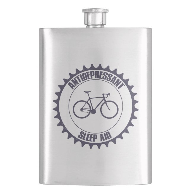 Cycling Antidepressivum, Schlafhilfe Flachmann (Vorderseite)