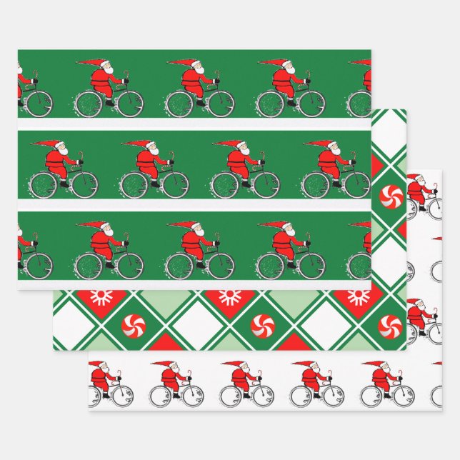 Cycling Bicycle Holiday Gift Geschenkpapier Set (Set)