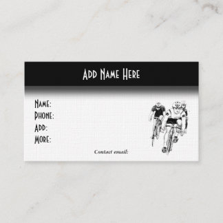 Cycling - Bike Business Card Visitenkarte