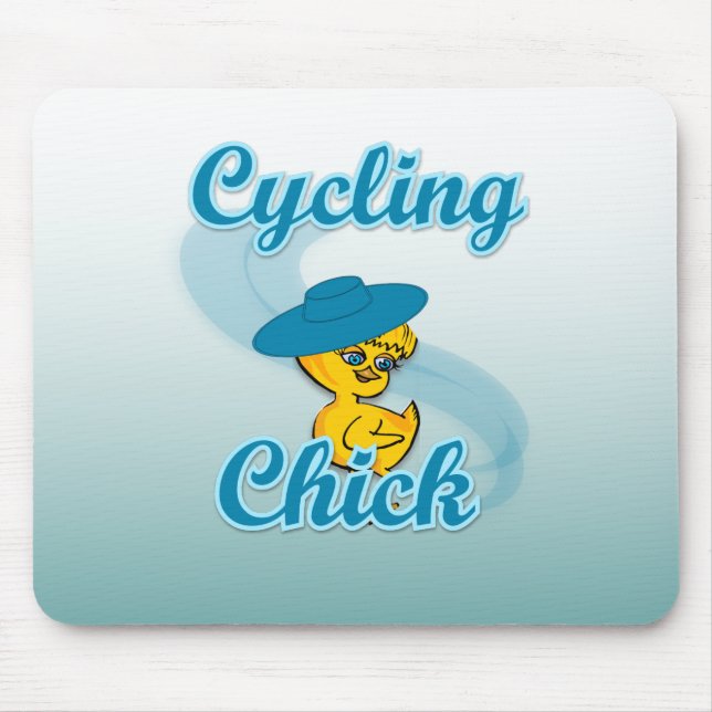 Cycling Chick #3 Mousepad (Vorne)