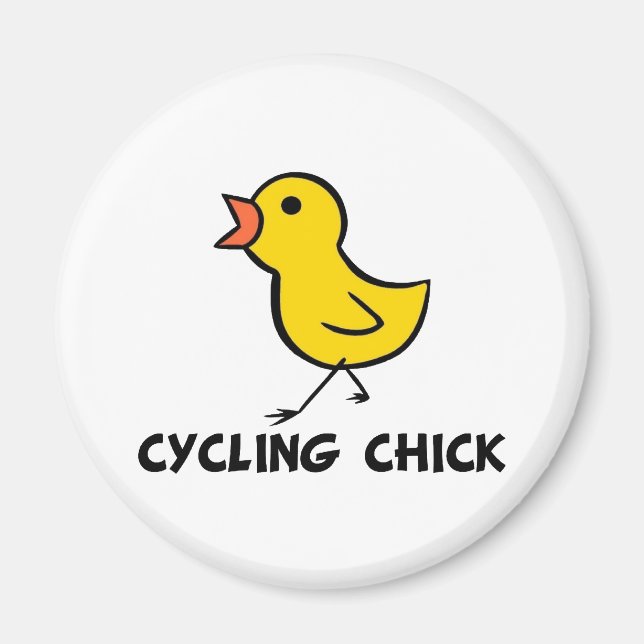 Cycling Chick Magnet (Vorne)