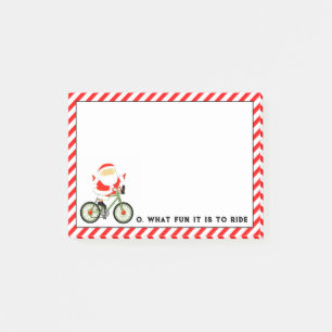 Cycling Christmas Post-it Klebezettel