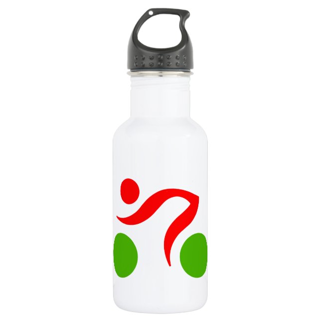 Cycling cooles Logo Trinkflasche (Vorderseite)