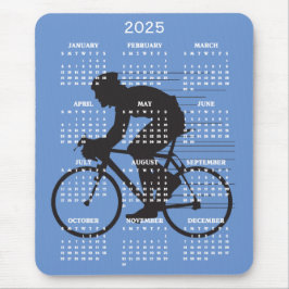 Cycling Design 2025 Calendar Mouse Pad Mousepad