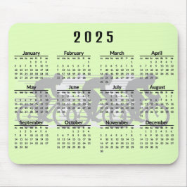 Cycling Design 2025 Calendar Mouse Pad Mousepad