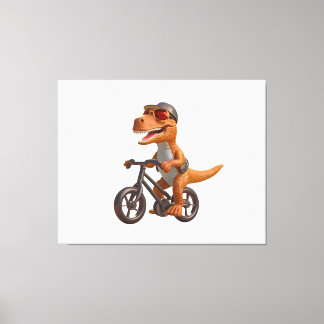 Cycling DINOSAUR  T-REX Leinwanddruck