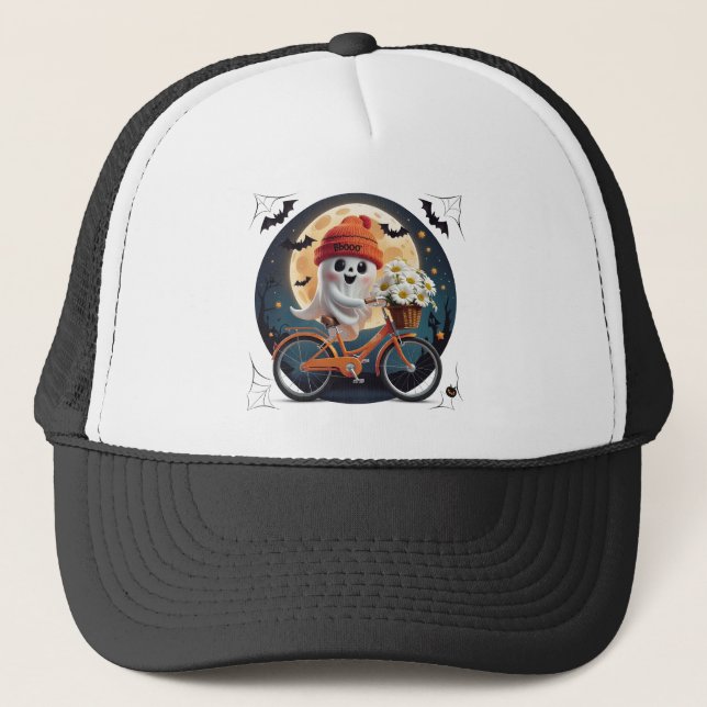 Cycling Ghost Truckerkappe (Vorderseite)