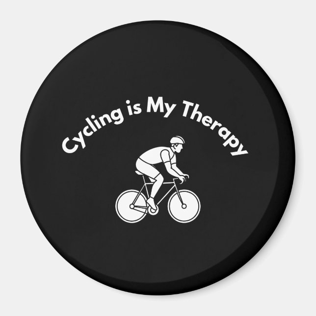 Cycling is My Therapy Magnet (Vorne)