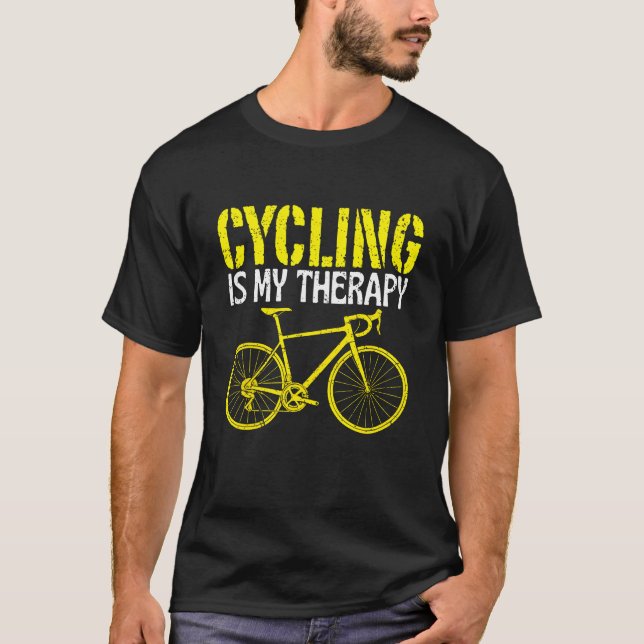 cycling is my therapy T-Shirt (Vorderseite)