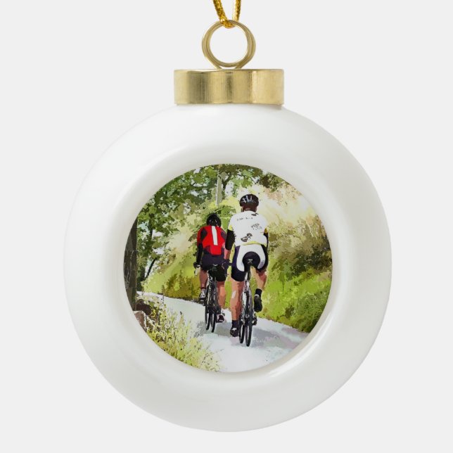 CYCLING KERAMIK Kugel-Ornament (Vorderseite)