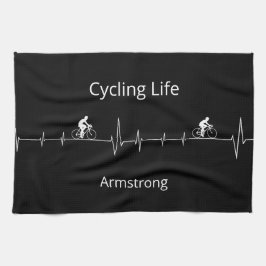 Cycling Life, Heartbeat anpassbar Geschirrtuch