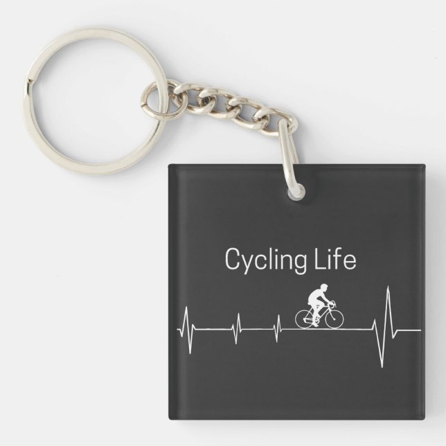 Cycling Life, Heartbeat anpassbar Schlüsselanhänger (Vorderseite)