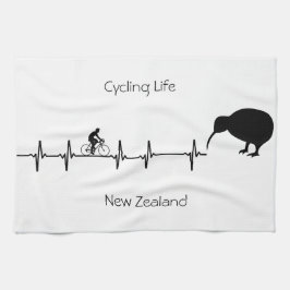 Cycling Life, Neuseeland anpassbar Geschirrtuch