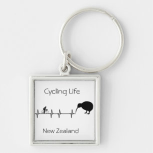 Cycling Life, Neuseeland anpassbar Schlüsselanhänger