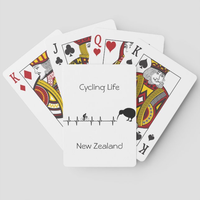 Cycling Life, Neuseeland anpassbar Spielkarten (Rückseite)