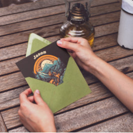 Cycling Life, Retro anpassbar Einladung