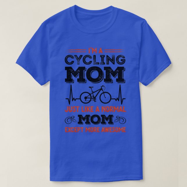 Cycling Mama Heartbeat Phantastisch Cycle Gift T-Shirt (Design vorne)