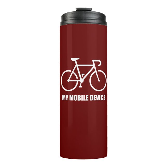 Cycling, mein mobiles Gerät Thermosbecher (Vorderseite)
