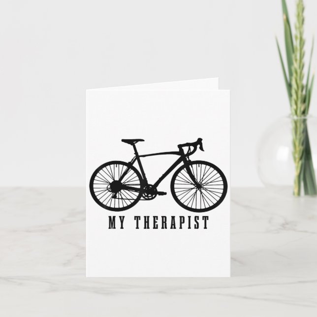 Cycling My Therast Funny Road Bike  Karte (Vorderseite)
