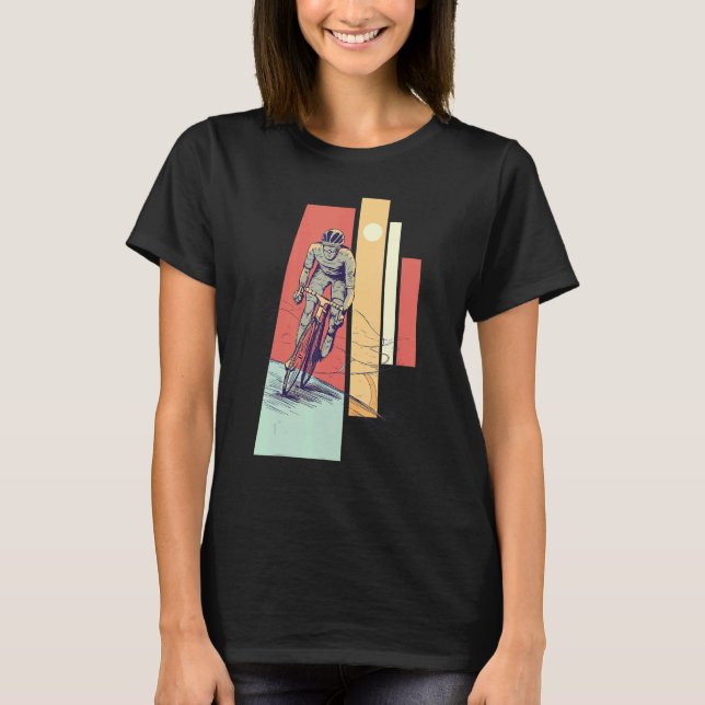 Cycling Retro Vintage Cyclist T-Shirt (Vorderseite)