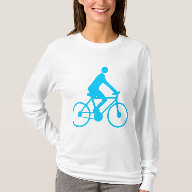 Cycling - Sky Blue T-Shirt (Vorderseite)