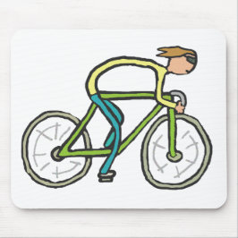 Cycling Stickman Mousepad