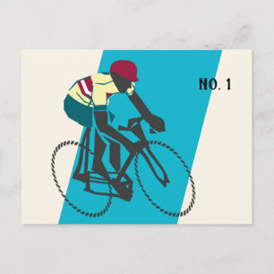 Cyclist #1 postkarte