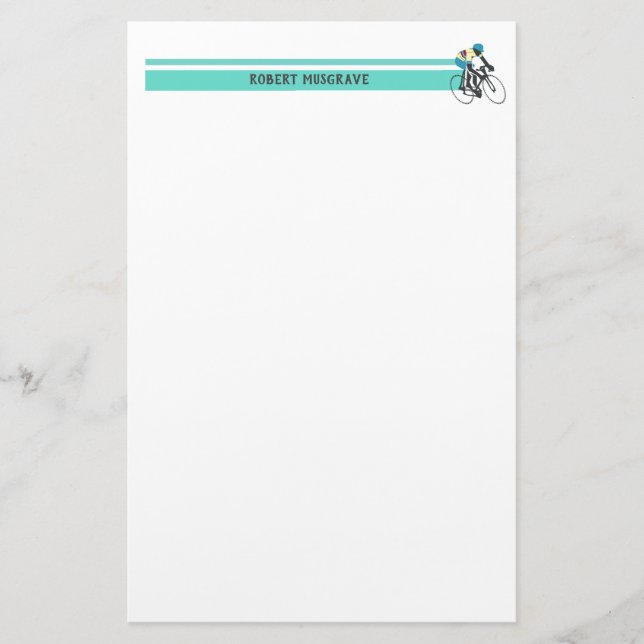 Cyclist #3 briefpapier (Vorderseite)