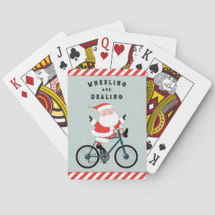 Cyclist Christmas Kleine Geschenk Spielkarten