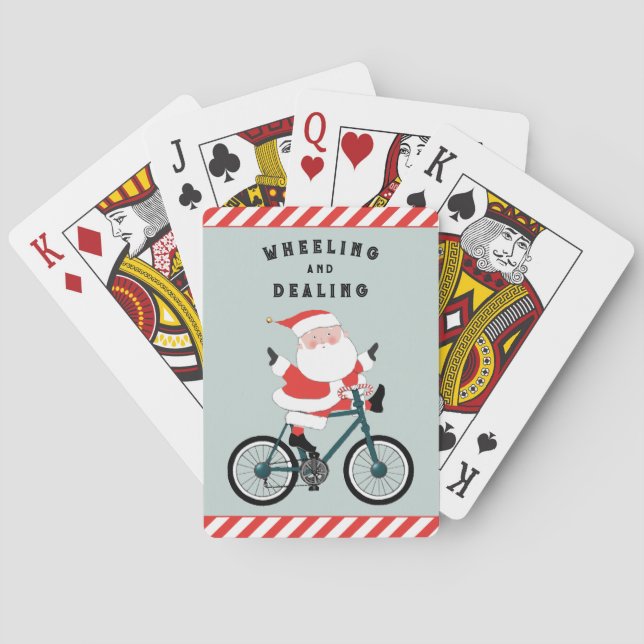 Cyclist Christmas Kleine Geschenk Spielkarten (Rückseite)