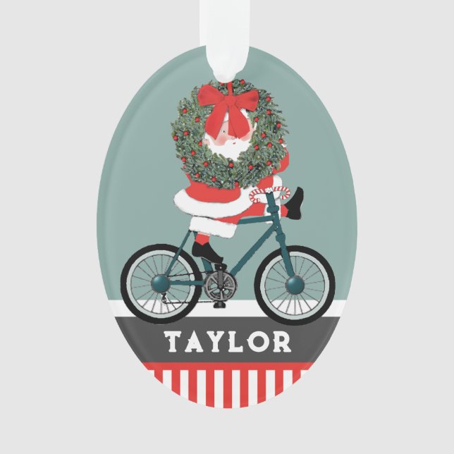 Cyclist Christmas Ornament (Vorderseite)