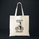 Cyclist Cycling Bicycle Biking Tragetasche<br><div class="desc">Cyclist Cycling Bicycle Biking Tote Bag originally designed by Nisha Prabhu. Carry your love for cycling everywhere with our stylish cyclist and bicycle biking tote bag! This spacious tote features vibrant graphics of cyclists in motion that showcase your passion for biking. Whether you're heading to a ride, the market, or...</div>