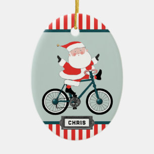 Cyclist Holiday Weihnachtsgeschenk Keramik Ornamen Ornament