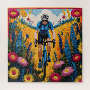 Cyclist in Bloom