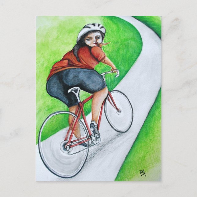 Cyclist - Kiss Goodbye Postkarte (Vorderseite)