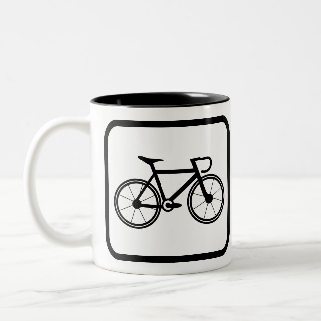 Cyclist Pro Zweifarbige Tasse (Links)