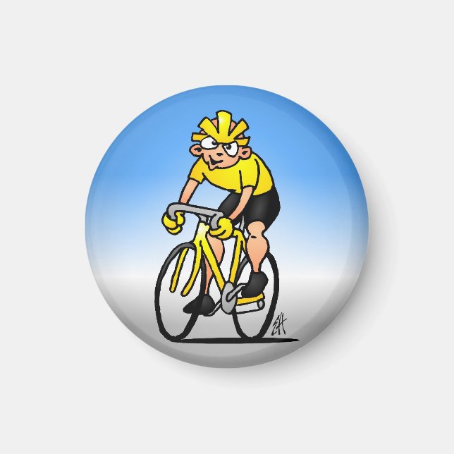 Cyclist - Radfahren Magnet (Vorne)