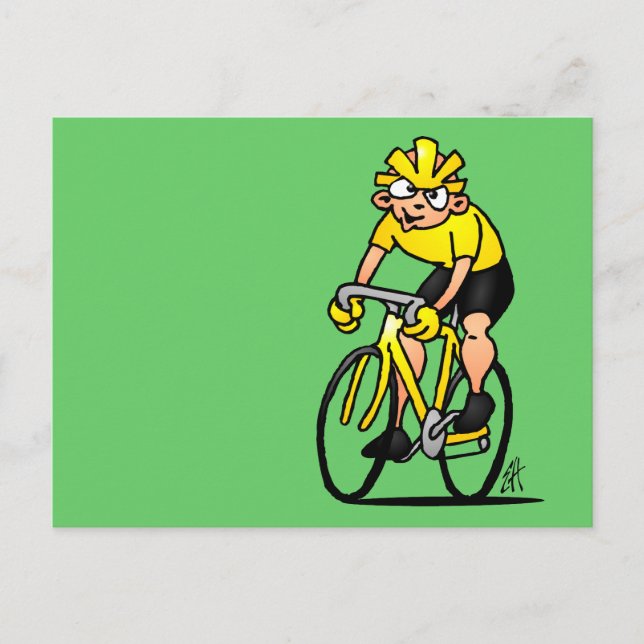 Cyclist - Radfahren Postkarte (Vorderseite)