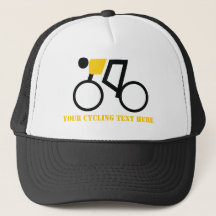 Cyclist riding his bicycle custom