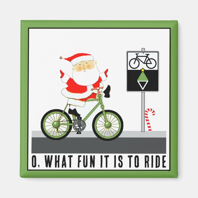 Cyclist Stocking Stuffers Magnet (Vorne)
