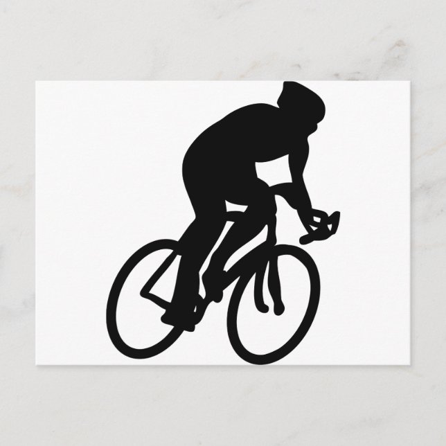 cyclist tour de france racing bike postkarte (Vorderseite)