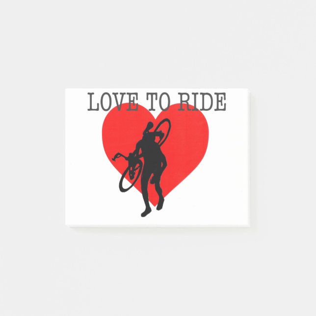 Cyclo Cross Racing Bike Post-It Notes Klebezettel (Vorderseite)
