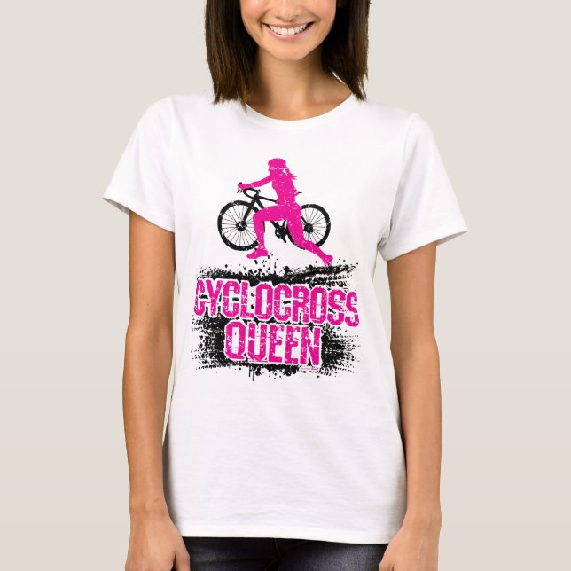 Cyclocross Queen Cyclo Cross CX Women Bicycle T-Shirt (Vorderseite)