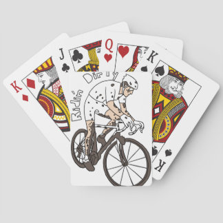 Cyclocross Reiter-Reiten schmutzig Spielkarten