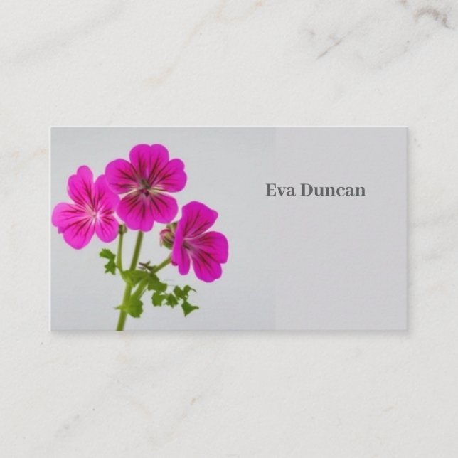 Cyclomene-Blume Visitenkarte (Vorderseite)