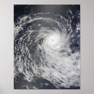 Cyclone Anja über den südlichen Indischen Ozean Poster
