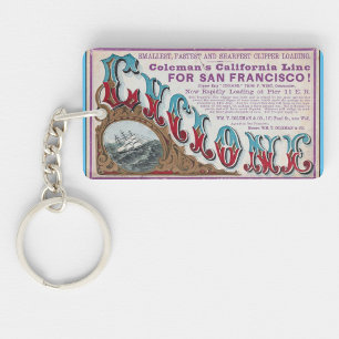 Cyclone Clipper Segelschiffe 1900 Schlüsselanhänger