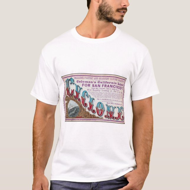Cyclone Clipper Segelschiffe 1900 T-Shirt (Vorderseite)